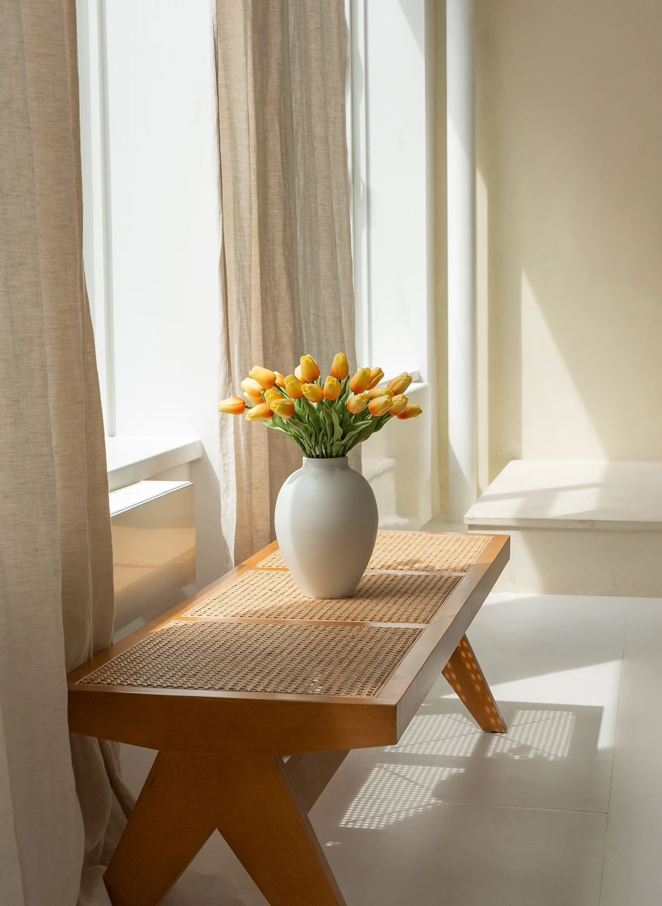 Aura Vaas - Mat wit - Image 5