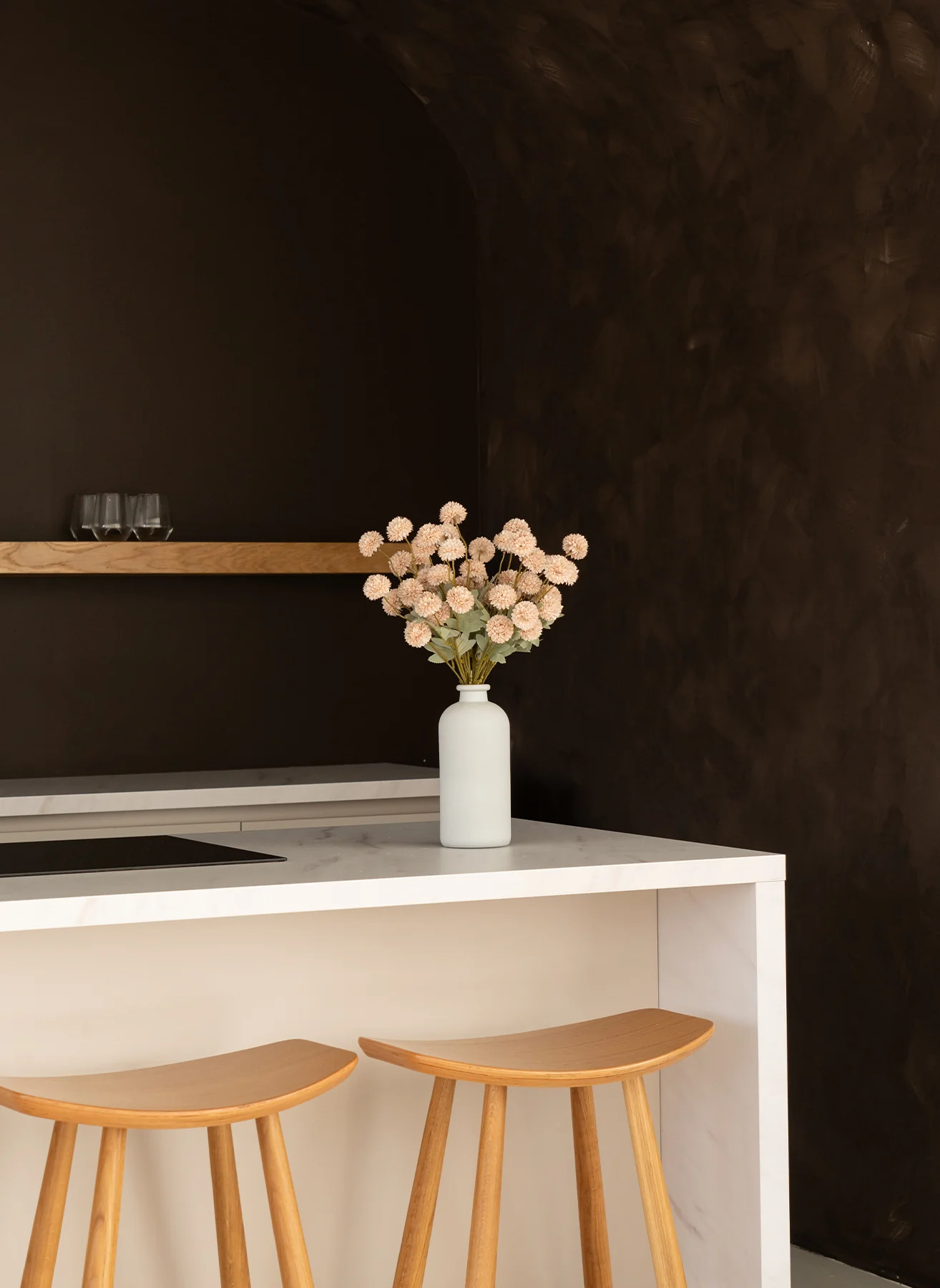 Zijden Kiku Bloemen - Crème - Image 7