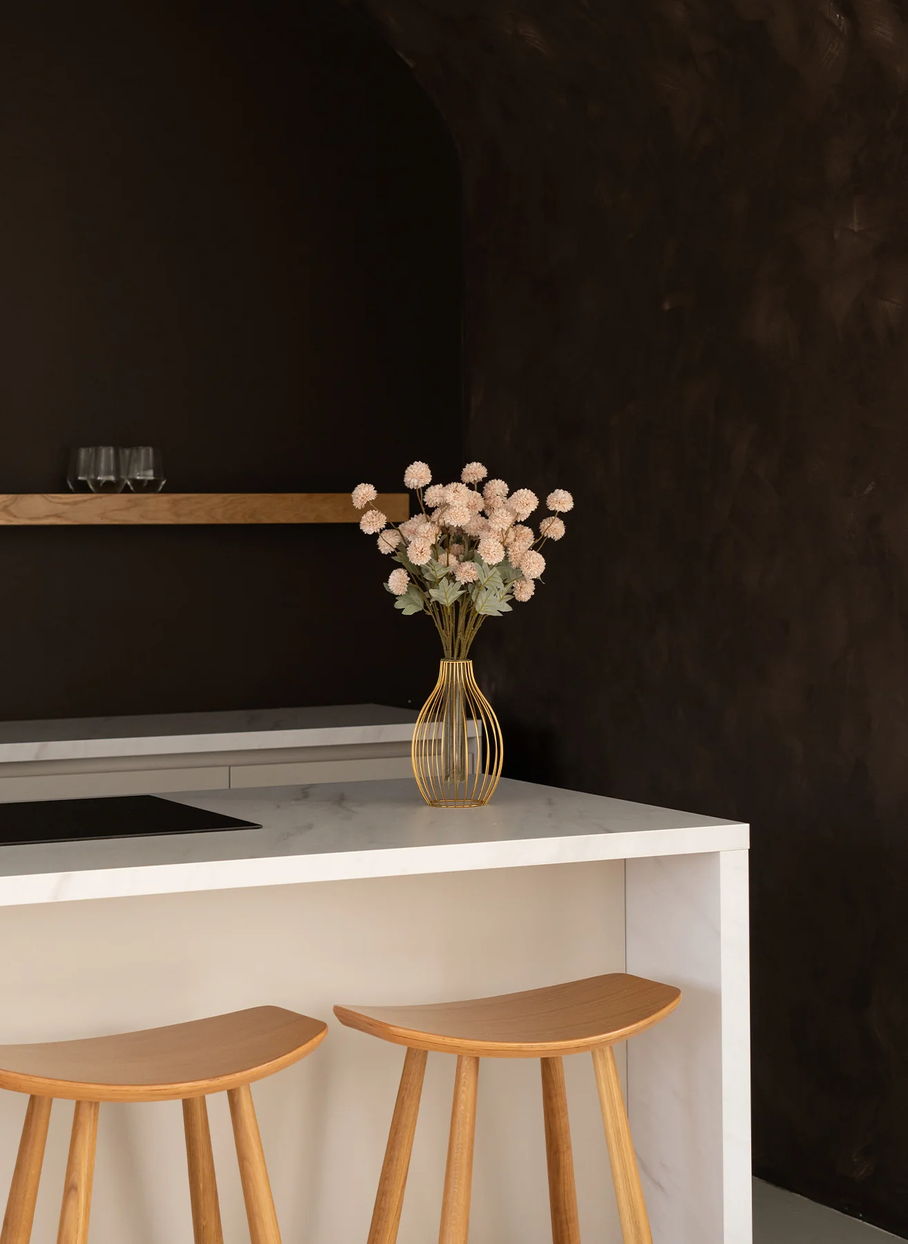Zijden Kiku Bloemen - Crème - Image 8
