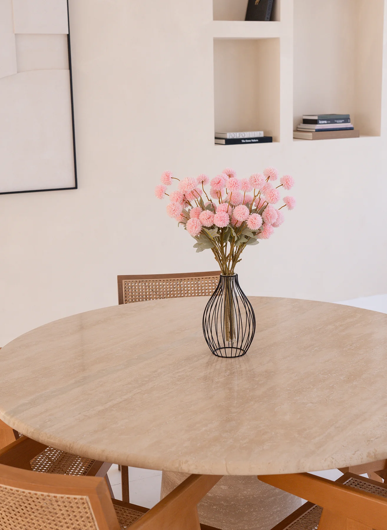 Zijden Kiku Bloemen - Roze - Image 7