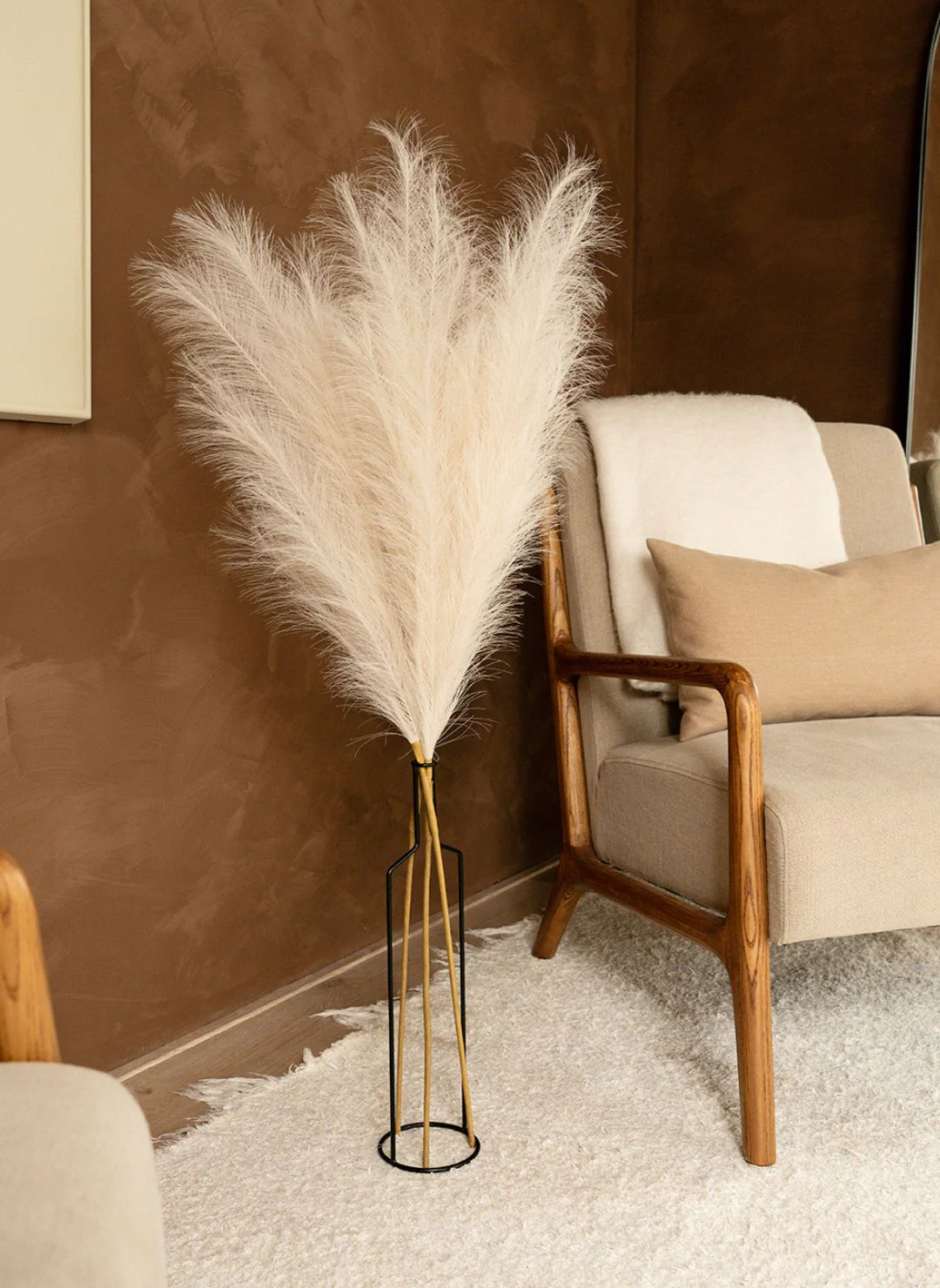 Pampas 110cm (3 stengels)- Beige - Image 8