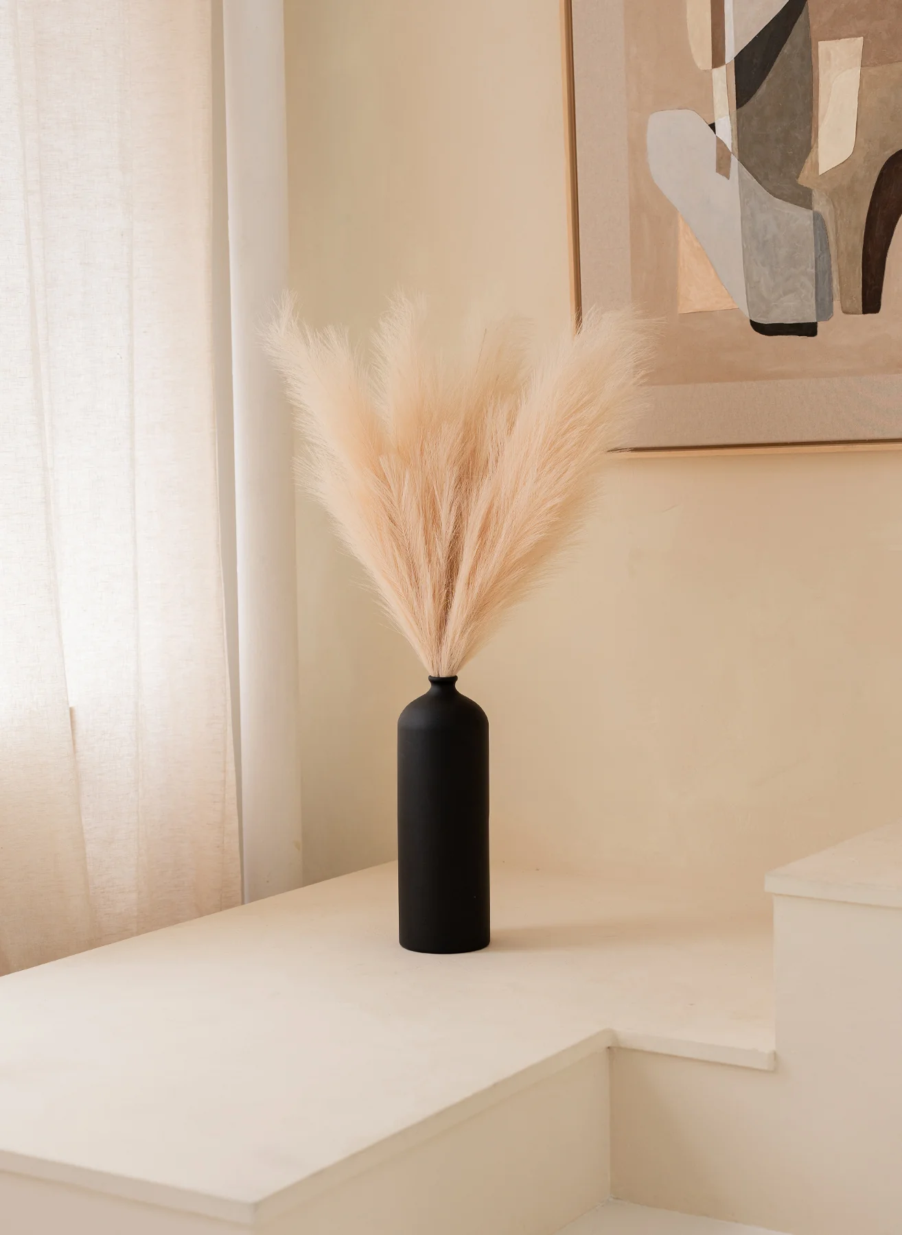 Pampas 110cm (3 stengels)- Crème - Image 3