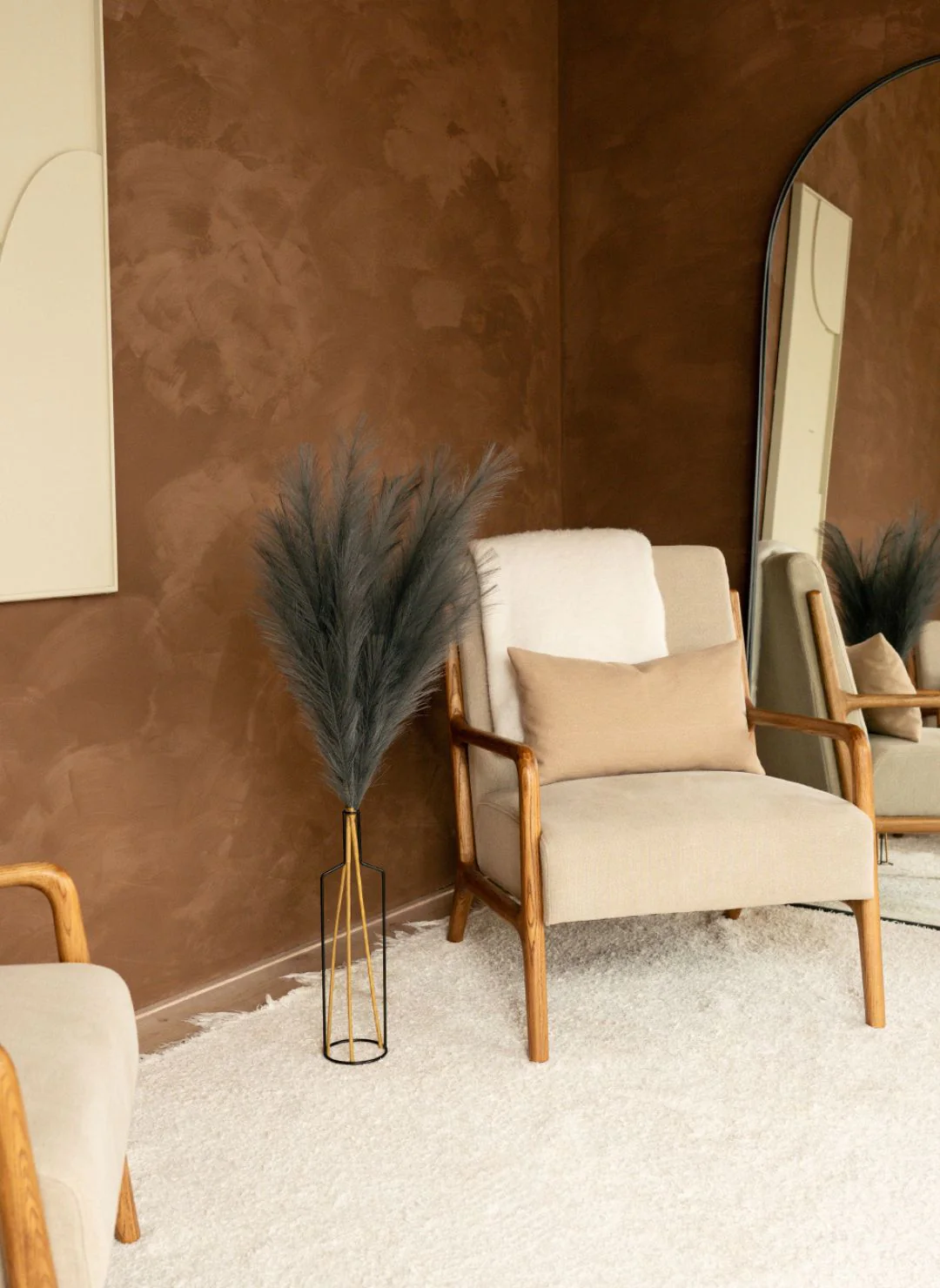Pampas 110cm (3 stengels)- Donkergrijs - Image 3