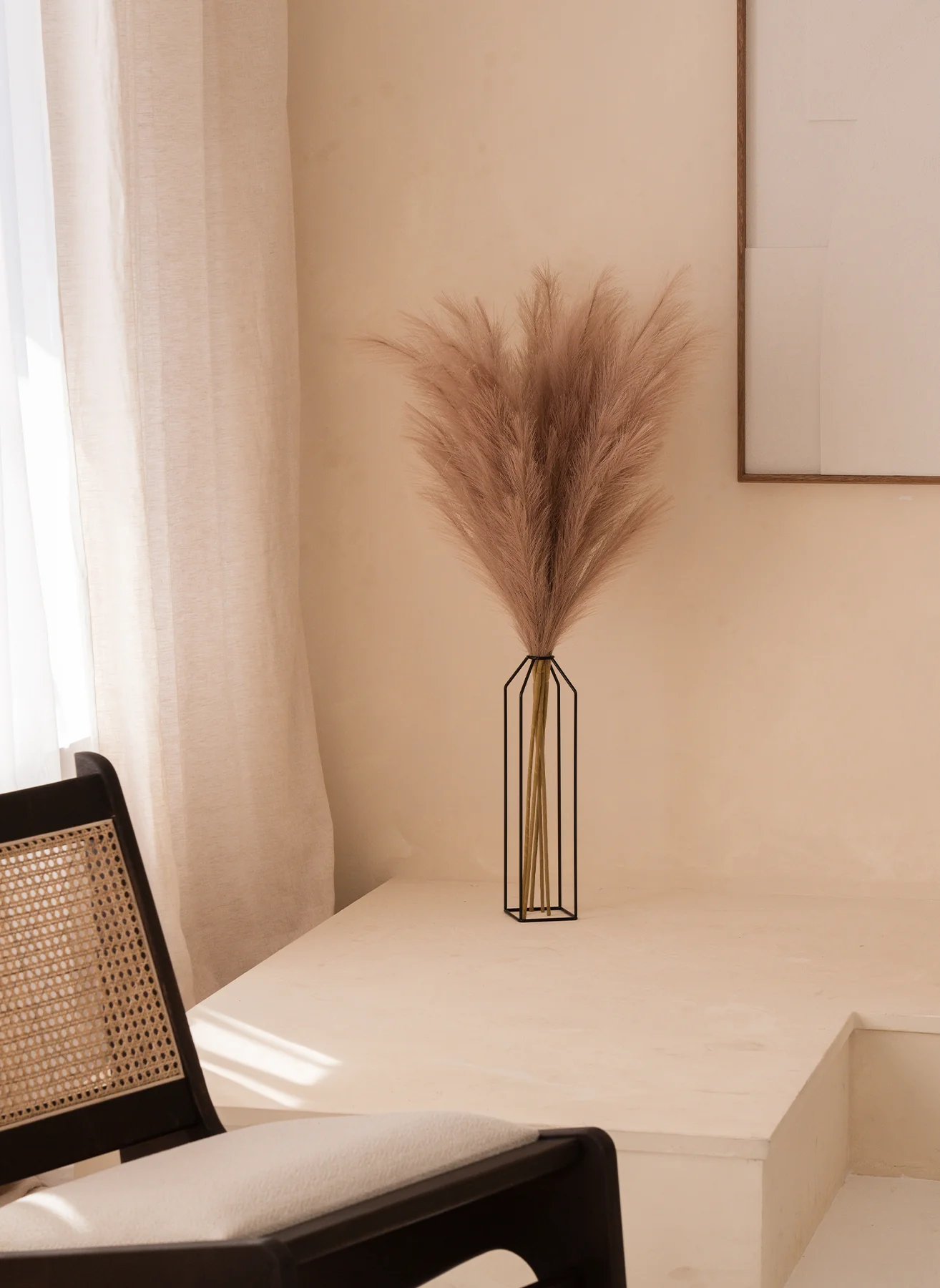 Pampas 110cm (3 stengels)- Natuurlijk Bruin - Image 4