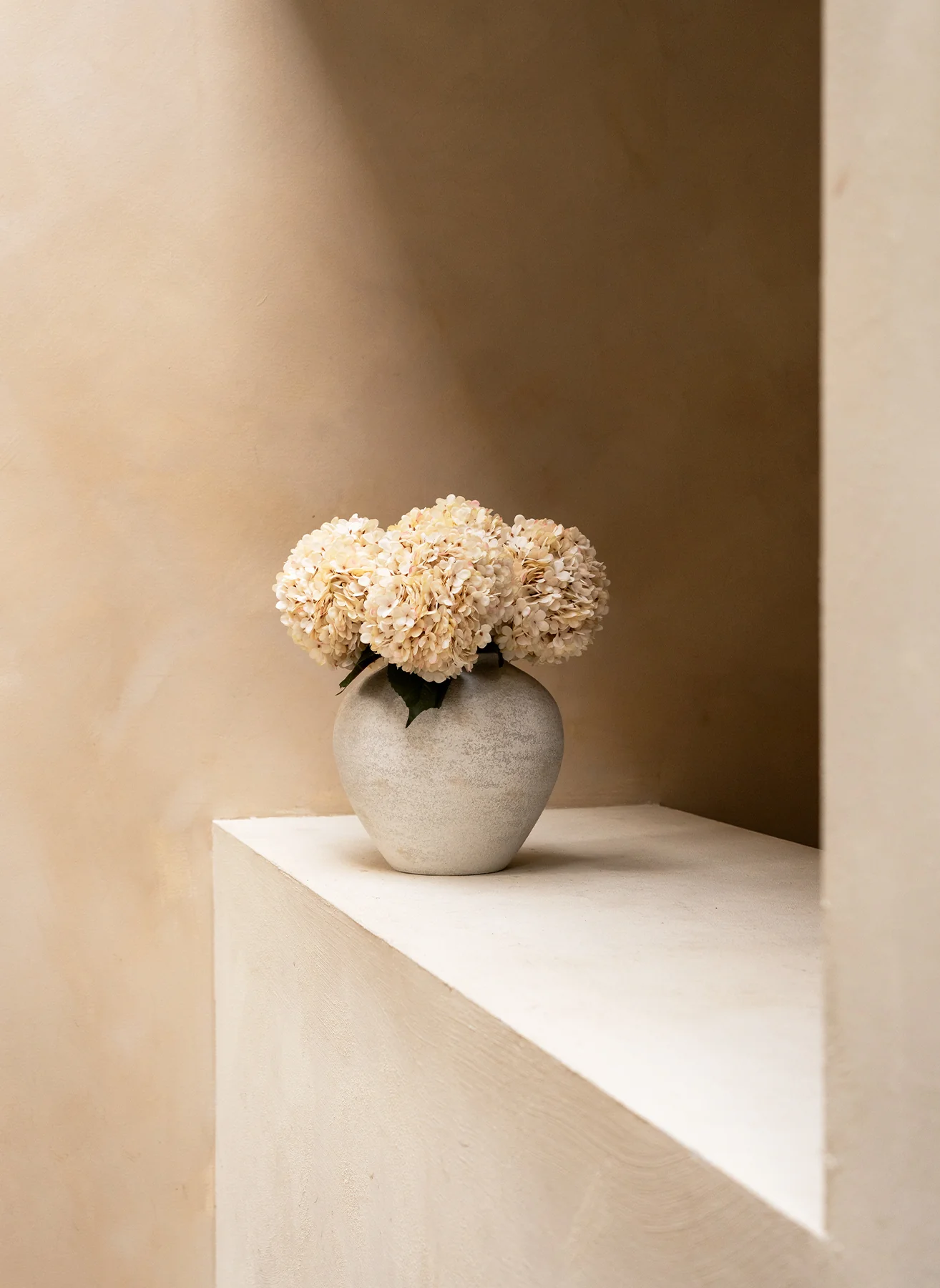 Grote Zijden Hortensia - Crème - Image 13