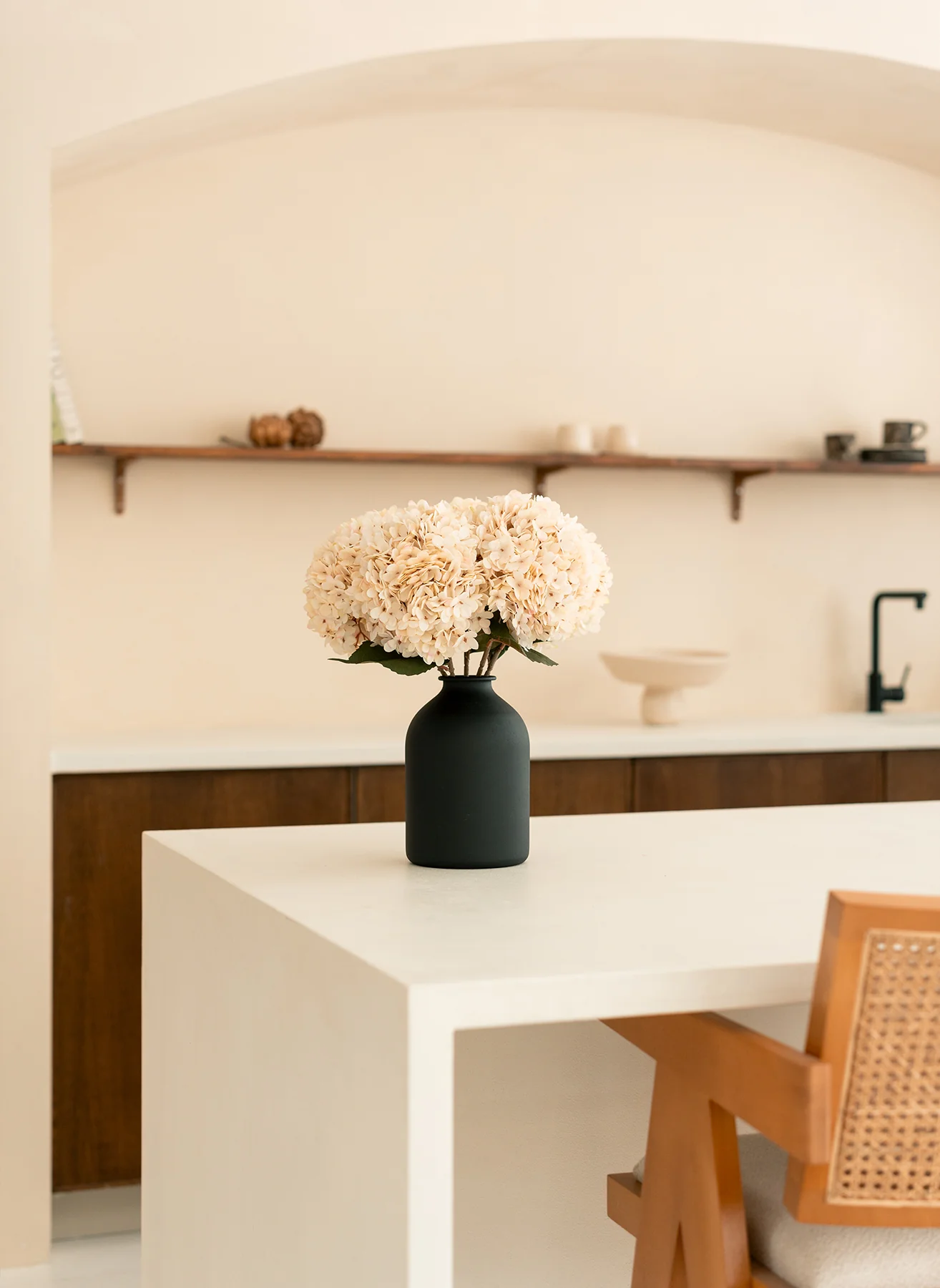 Grote Zijden Hortensia - Crème - Image 3