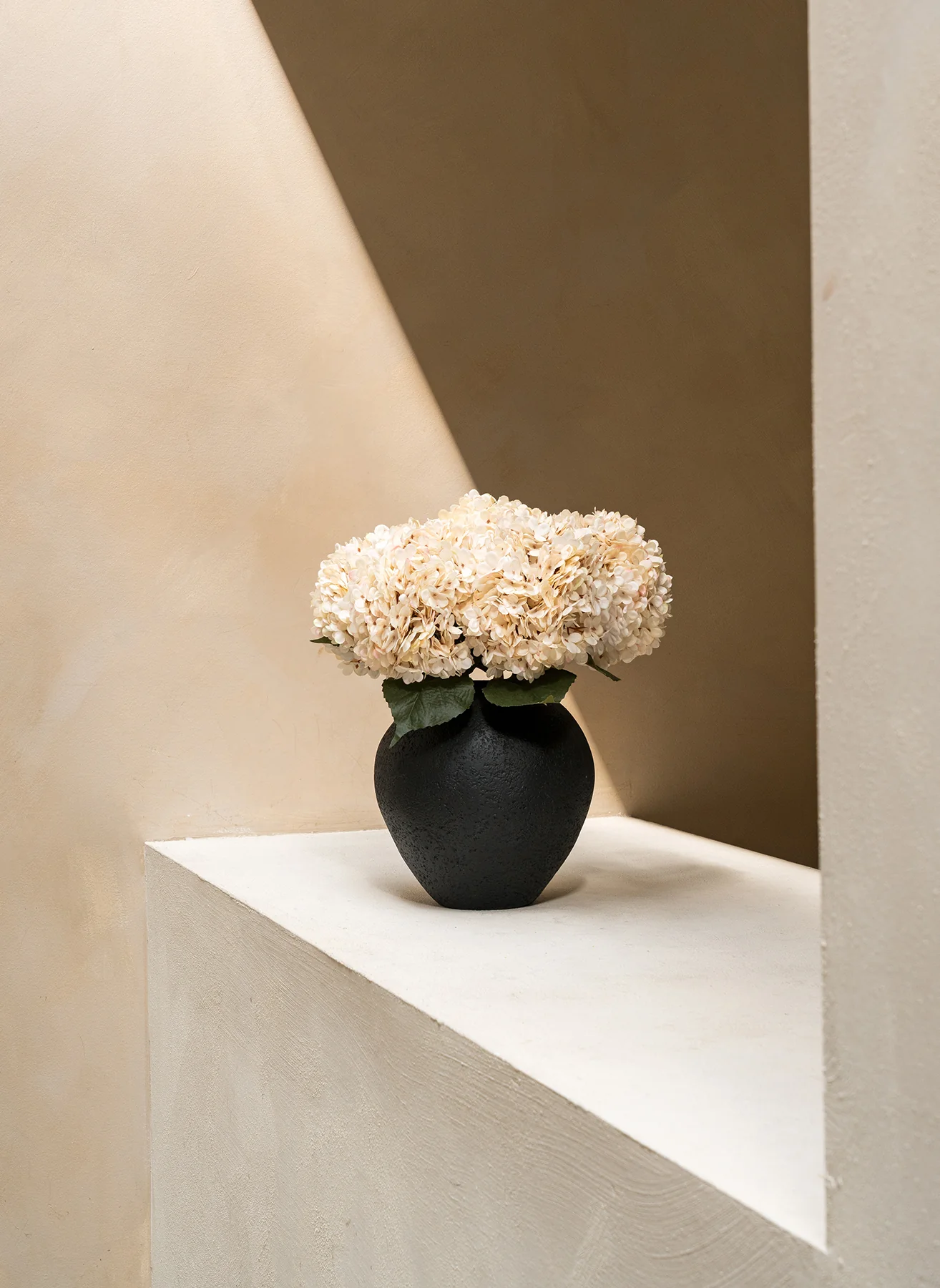 Grote Zijden Hortensia - Crème - Image 4
