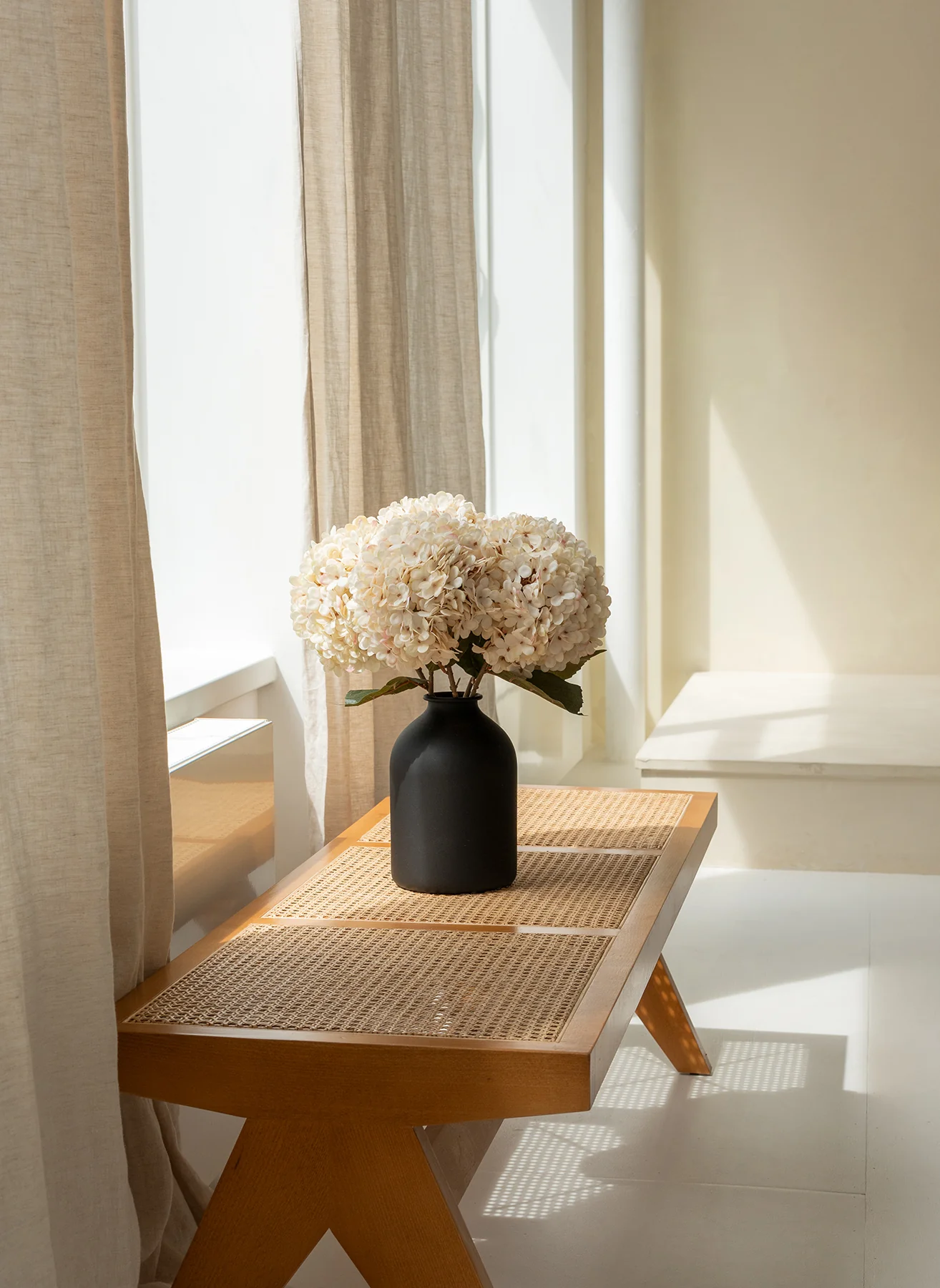 Grote Zijden Hortensia - Crème - Image 6