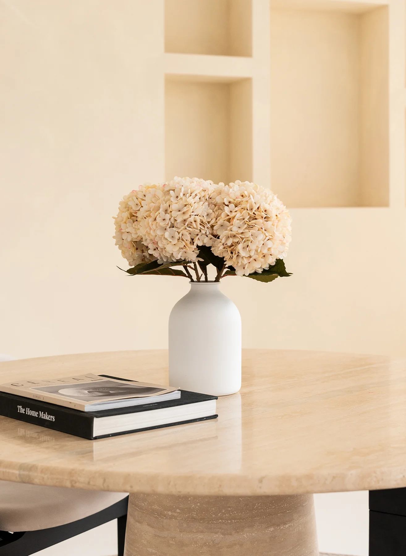 Grote Zijden Hortensia - Crème - Image 7