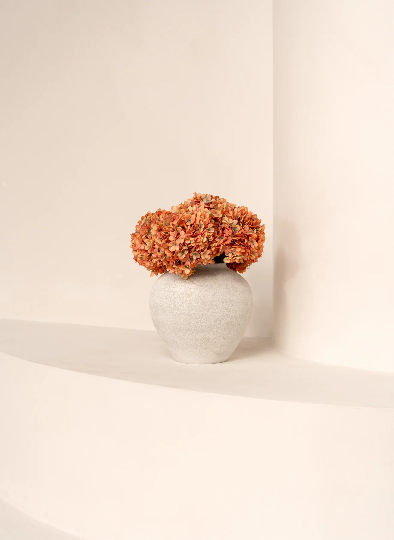 Grote Zijden Hortensia - Oranje - Image 12