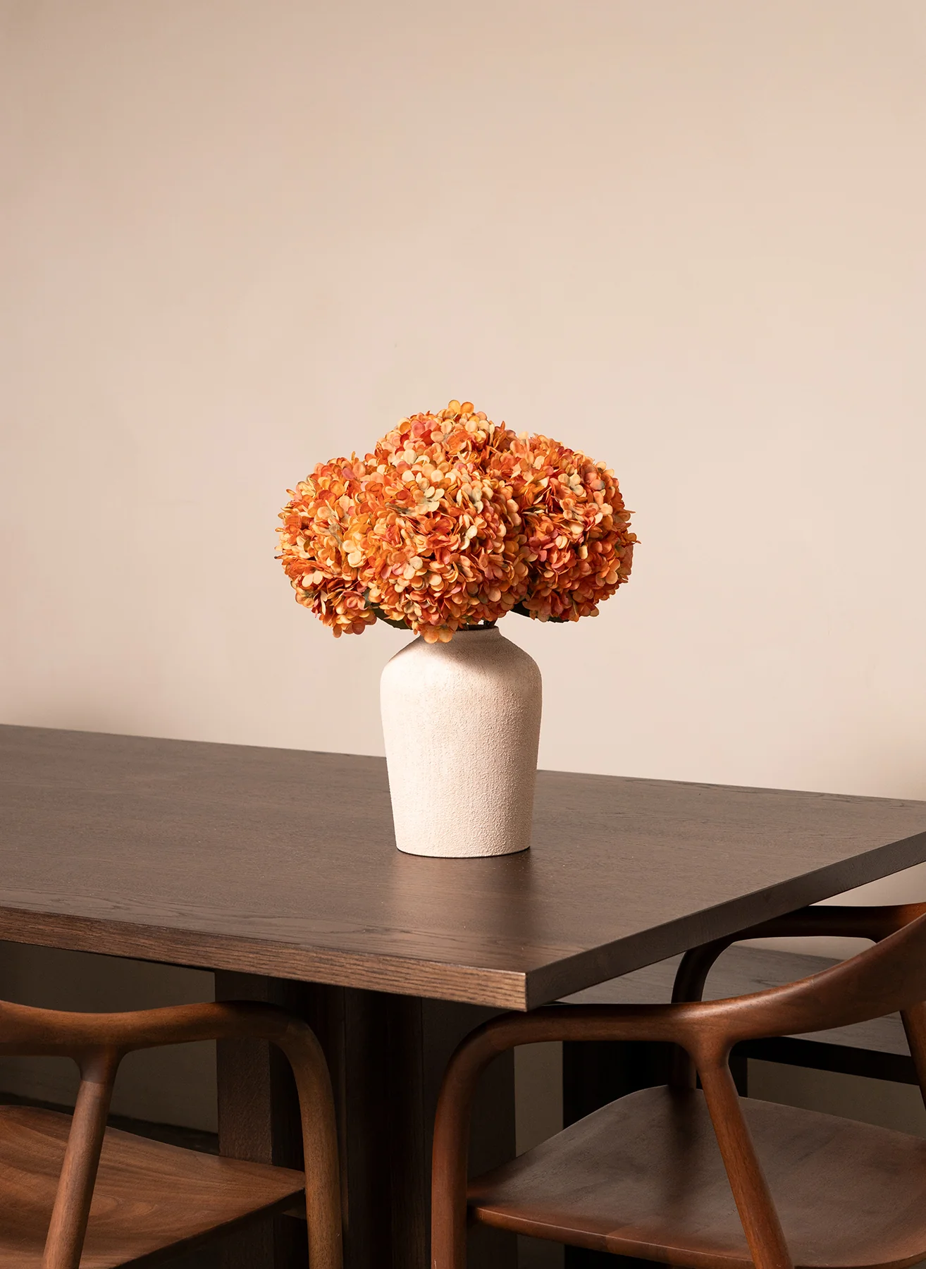 Grote Zijden Hortensia - Oranje - Image 6