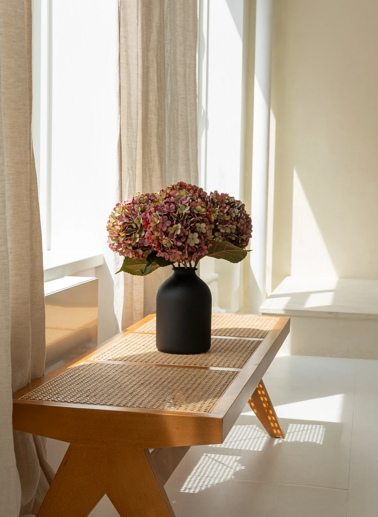 Grote Zijden Hortensia - Paars - Image 6