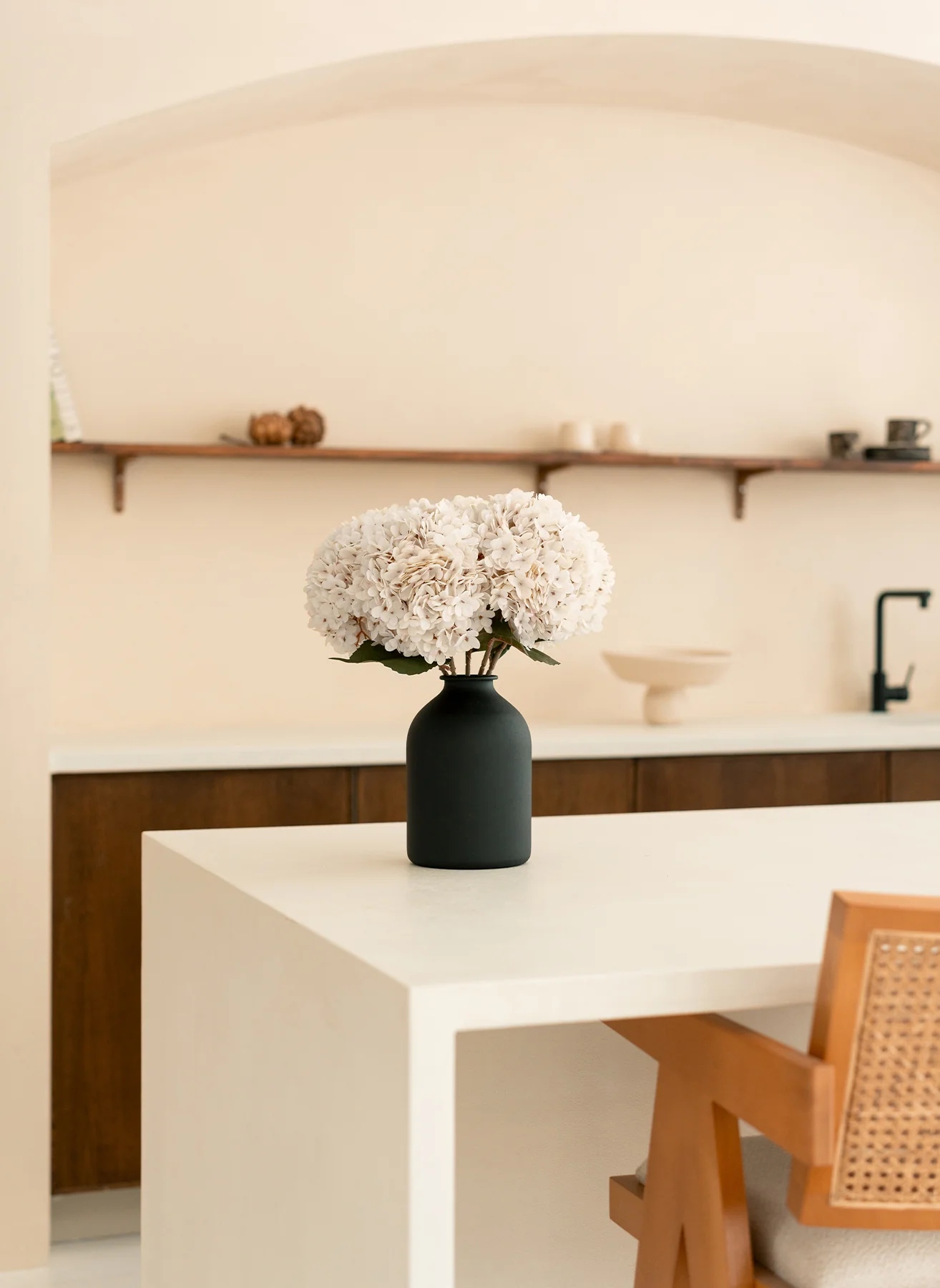 Grote Zijden Hortensia - Wit - Image 3