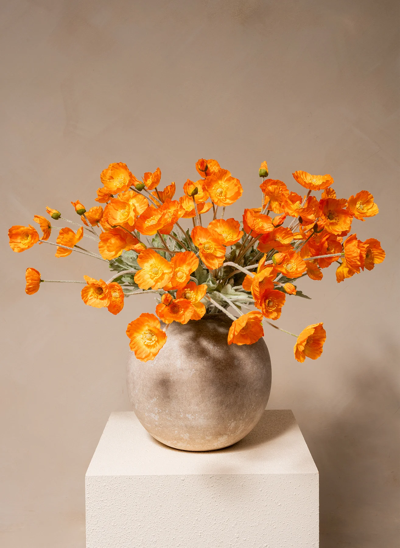 Zijden Klaprozen - Licht oranje - Image 3