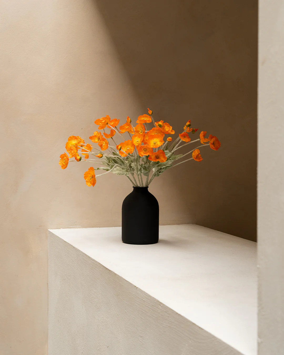Zijden Klaprozen - Licht oranje - Image 9