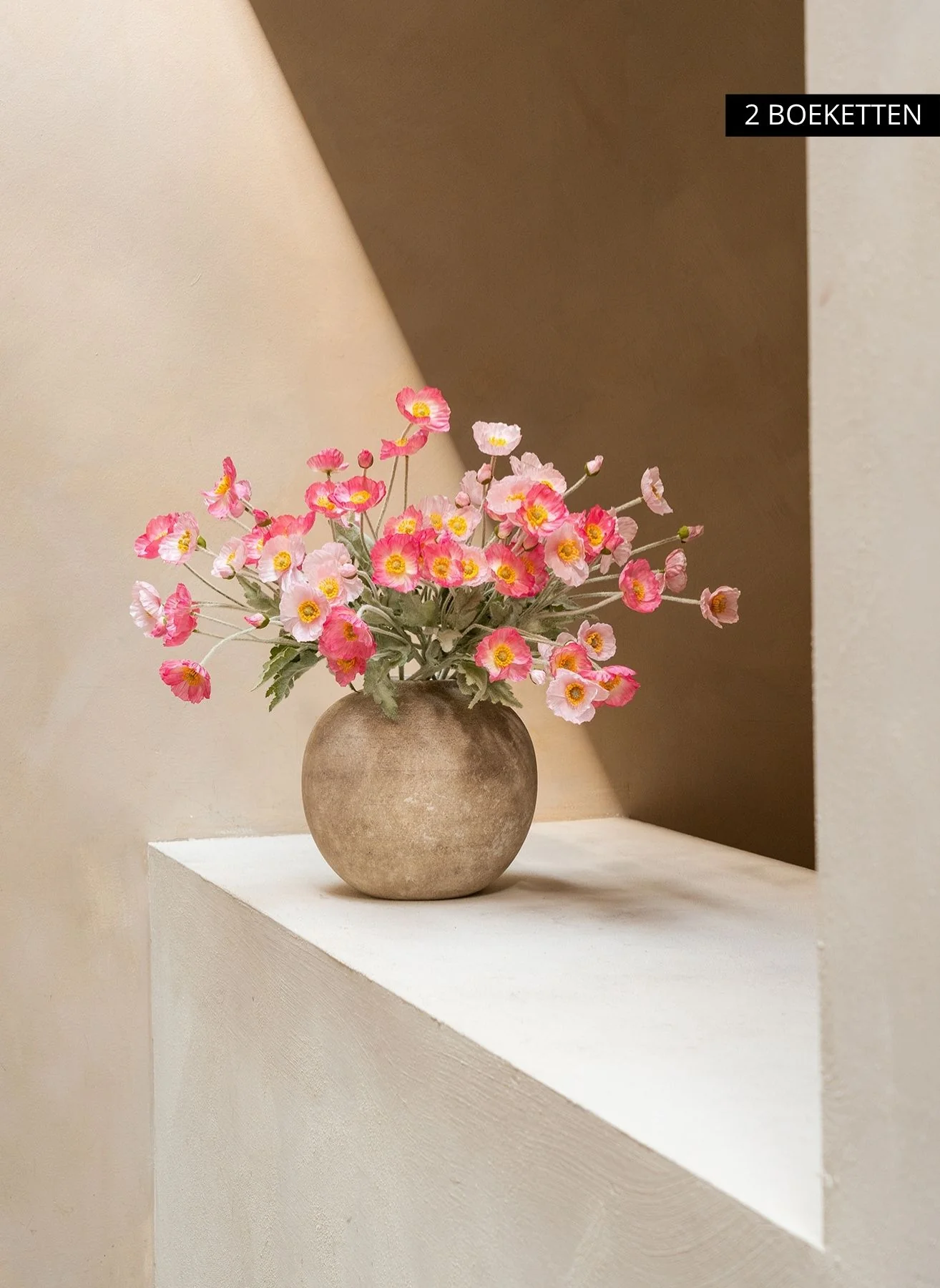 Zijden Klaprozen - Roze Mix - Image 3