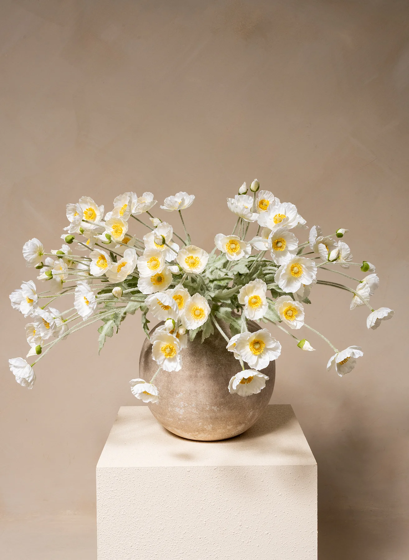 Zijden Klaprozen - Wit - Image 3